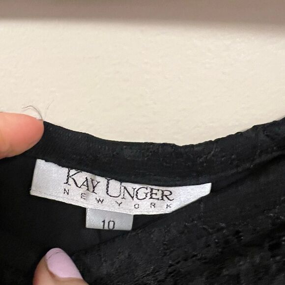 Kay Unger Black Lace Pants size 4 - Picture 4 of 7